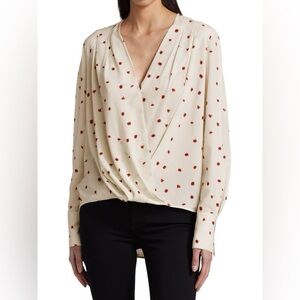 NWT Rag & Bone Lei Floral-Print Drapey Blouse Top